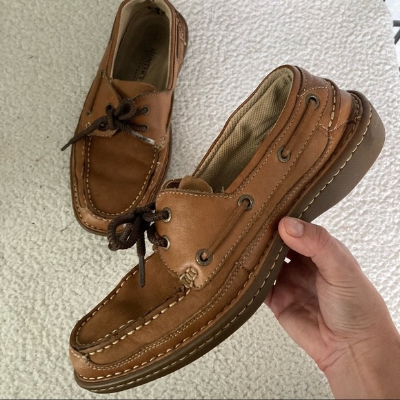 Hunter Other - Hunters Leather Waterloo Lace Shoes Brown Tan 8